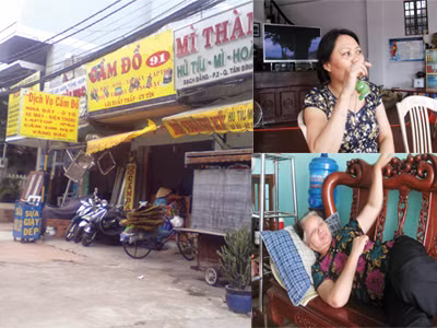 Một tiệm cầm đồ ở quận Tân Bình, TP HCM (ảnh lớn) và 2 nạn nhân trong vụ vỡ nợ ở Lạng Sơn. ảnh: Gia huy-duy chiến