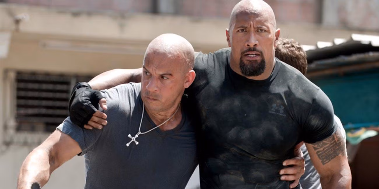 Từ những người đồng nghiệp cùng tạo nên thành công cho thương hiệu "Fast &amp; Furious", nay Vin Diesel và The Rock đã đường ai nấy đi. (Nguồn: Internet)