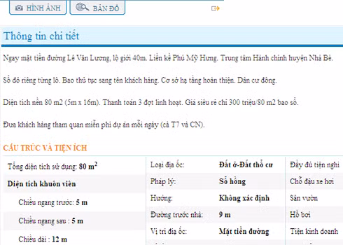 Đất tách thửa ở huyện Nhà Bè chào giá 300 triệu đồng một nền 80 m2 bao sổ đỏ
