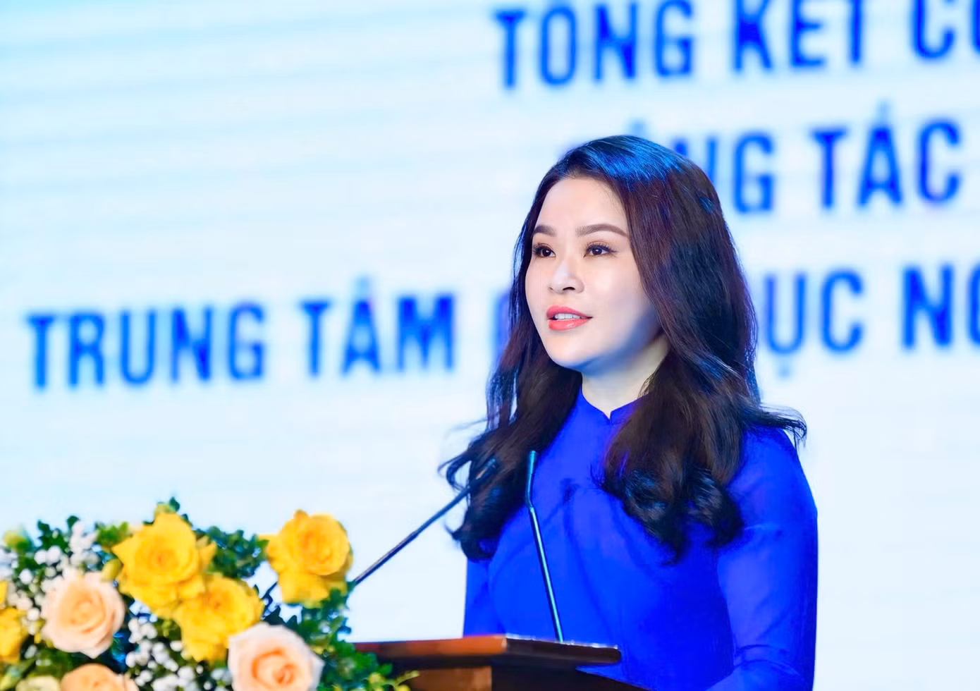 Chị Chu Hồng Minh phát biểu tại Hội nghị. Ảnh: BTC Chị Chu Hồng Minh phát biểu tại Hội nghị. Ảnh: BTC