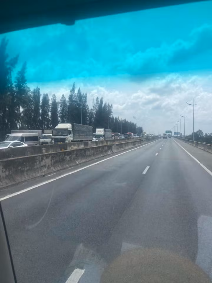 Đoạn kẹt nặng nhất từ km19 đến km24.