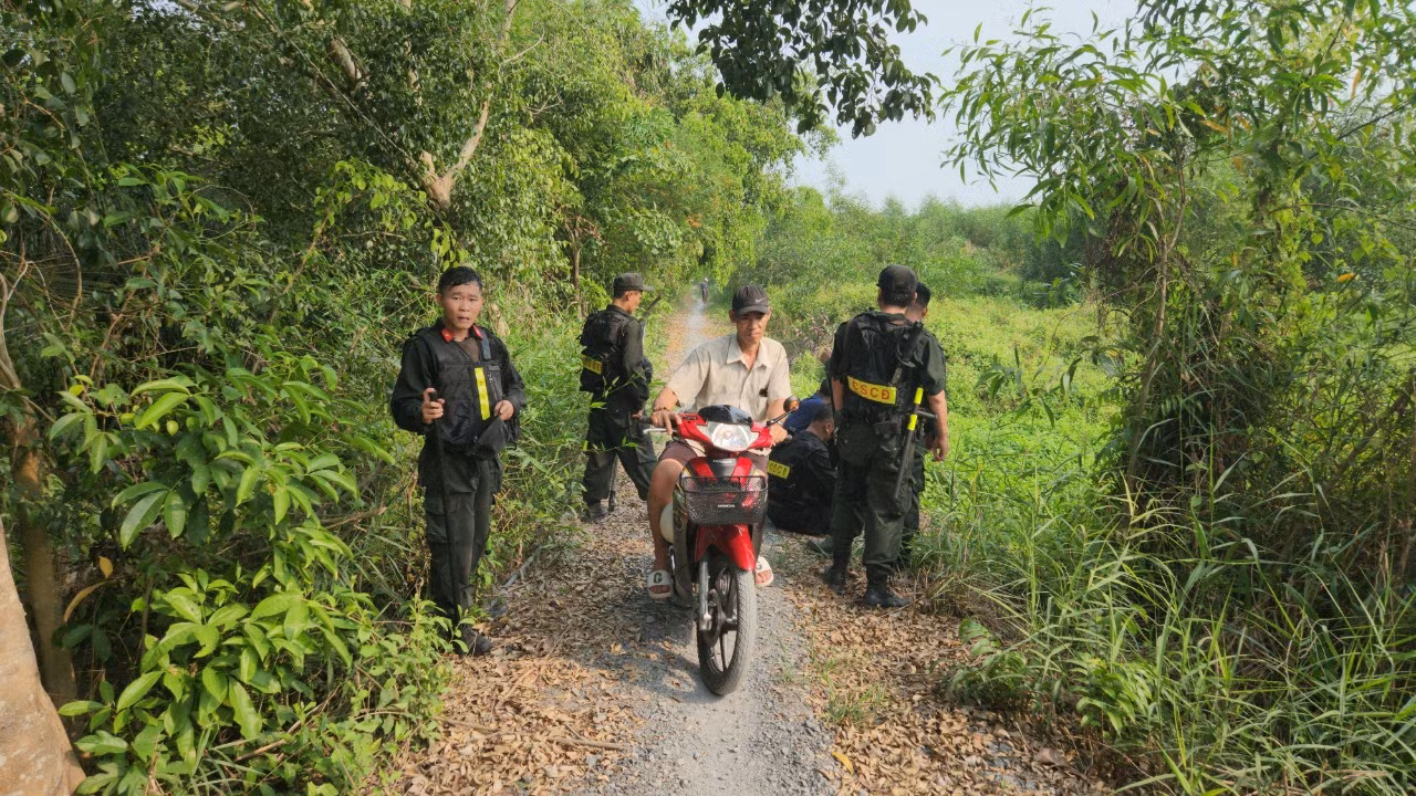 Công tác truy bắt đối tượng hết sức vất vả.