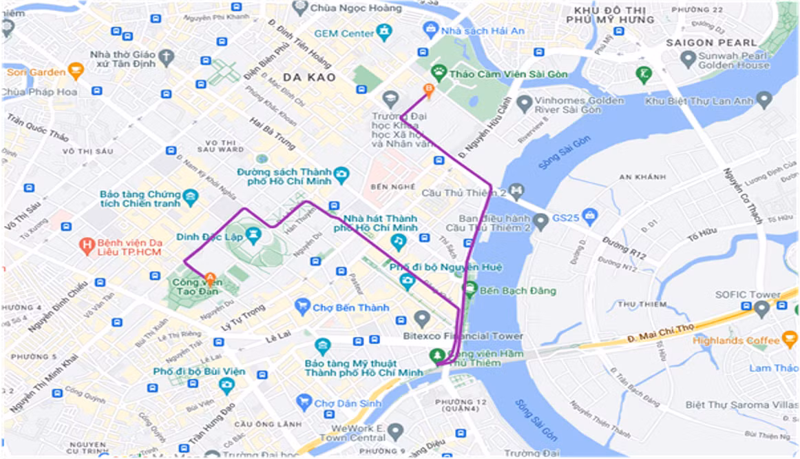 Lộ trình 5km. Lộ trình 5km.