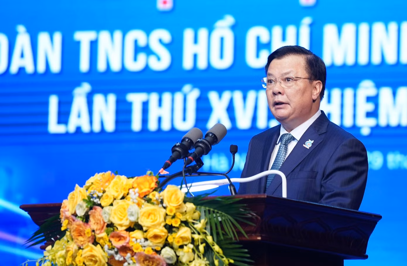 Ông Đinh Tiến Dũng, Ủy viên Bộ Chính trị, Bí thư Thành ủy Hà Nội. Ảnh: Trọng Tài