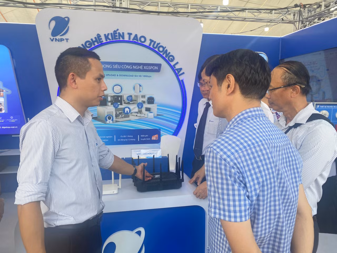Thiết bị wifi 7 trưng bày tại sự kiện