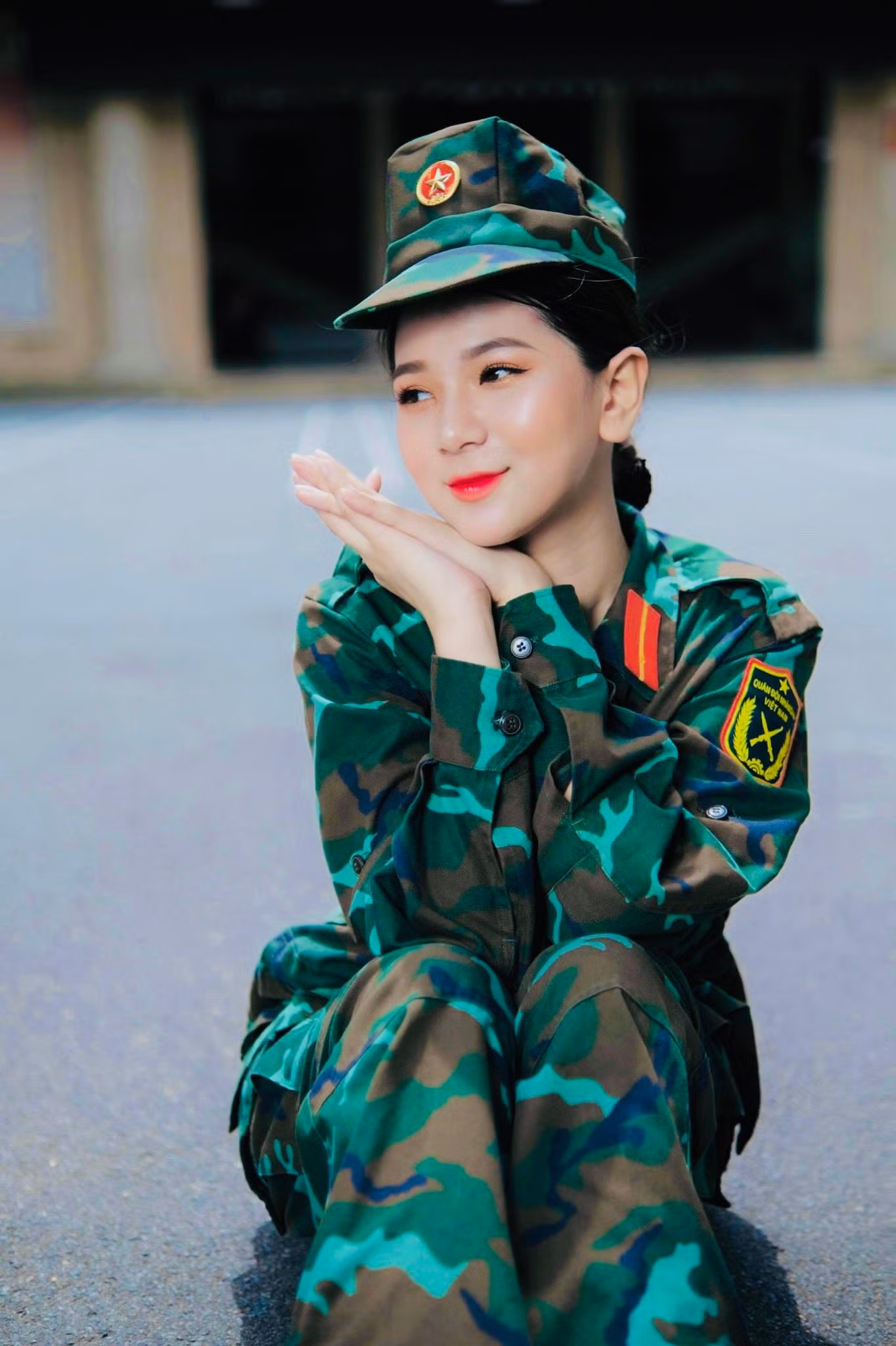 Thu An tự hào khi được học trong môi trường quân đội Thu An tự hào khi được học trong môi trường quân đội