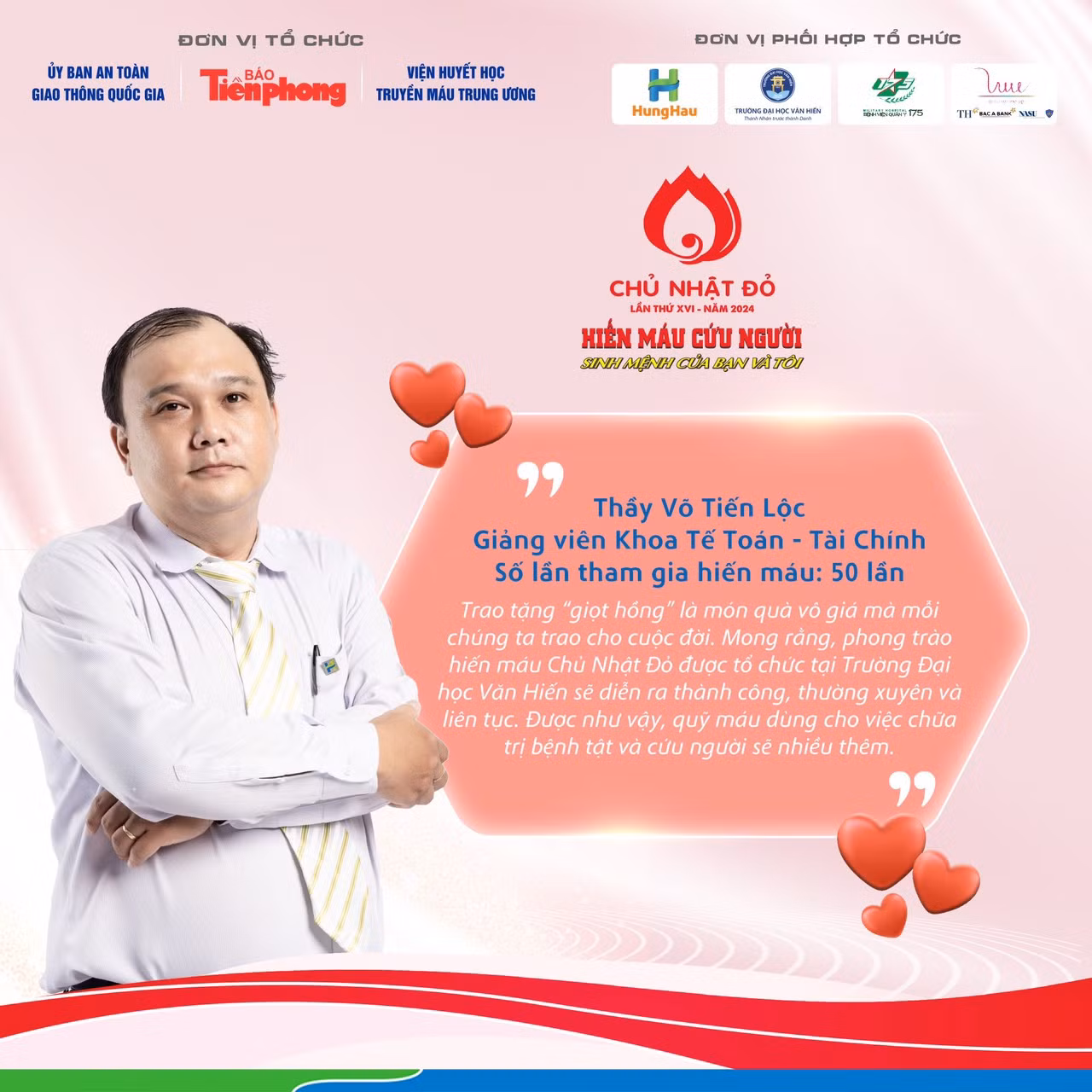 Thầy Lộc truyền cảm hứng cho nhiều bạn trẻ về tinh thần tình nguyện vì cộng đồng.