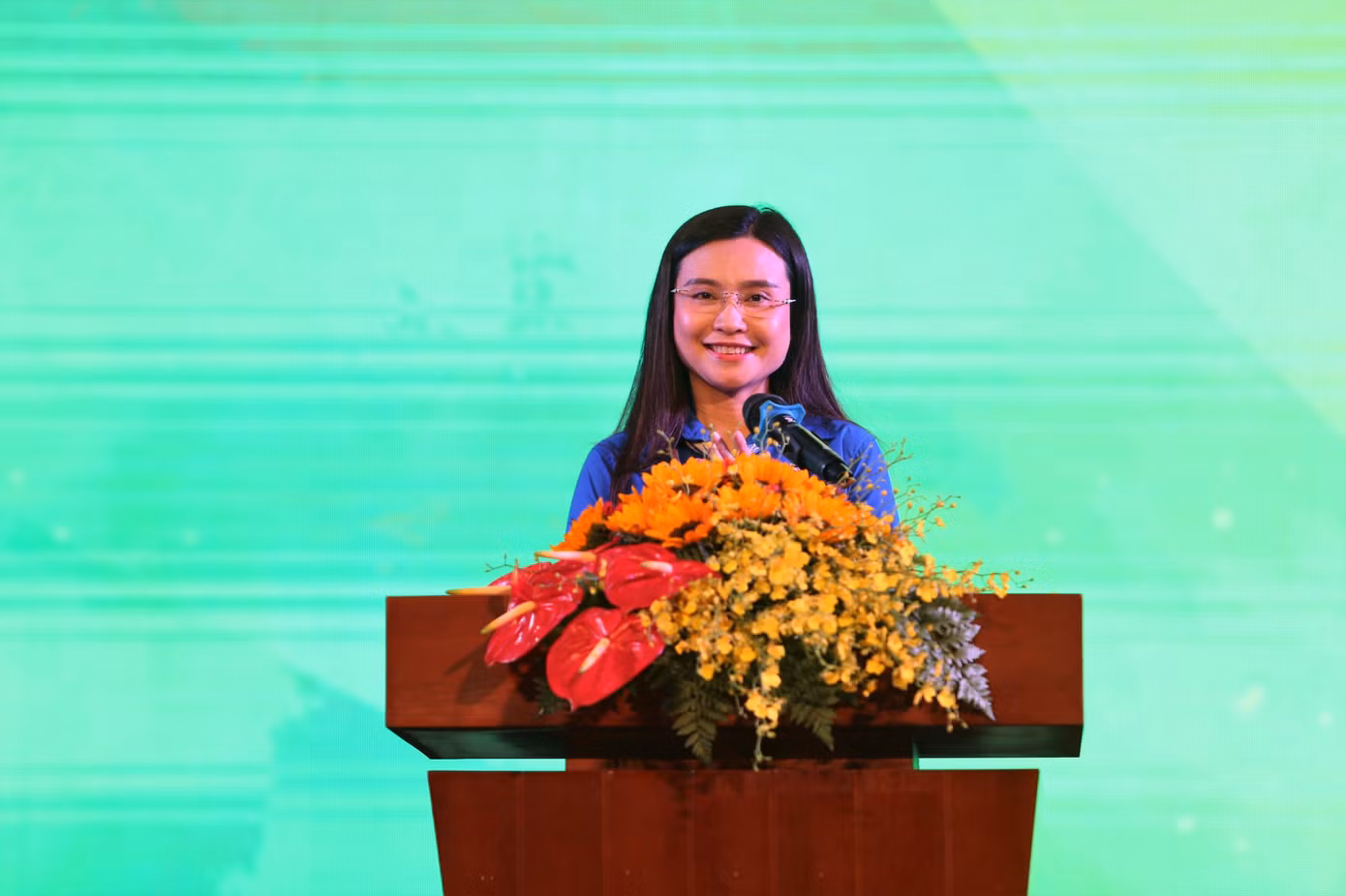 Bí thư T.Ư Đoàn, Chủ tịch Hội đồng Đội T.Ư Nguyễn Phạm Duy Trang phát biểu tại Lễ kỷ niệm. (Ảnh: Ngô Tùng) Bí thư T.Ư Đoàn, Chủ tịch Hội đồng Đội T.Ư Nguyễn Phạm Duy Trang phát biểu tại Lễ kỷ niệm. (Ảnh: Ngô Tùng)