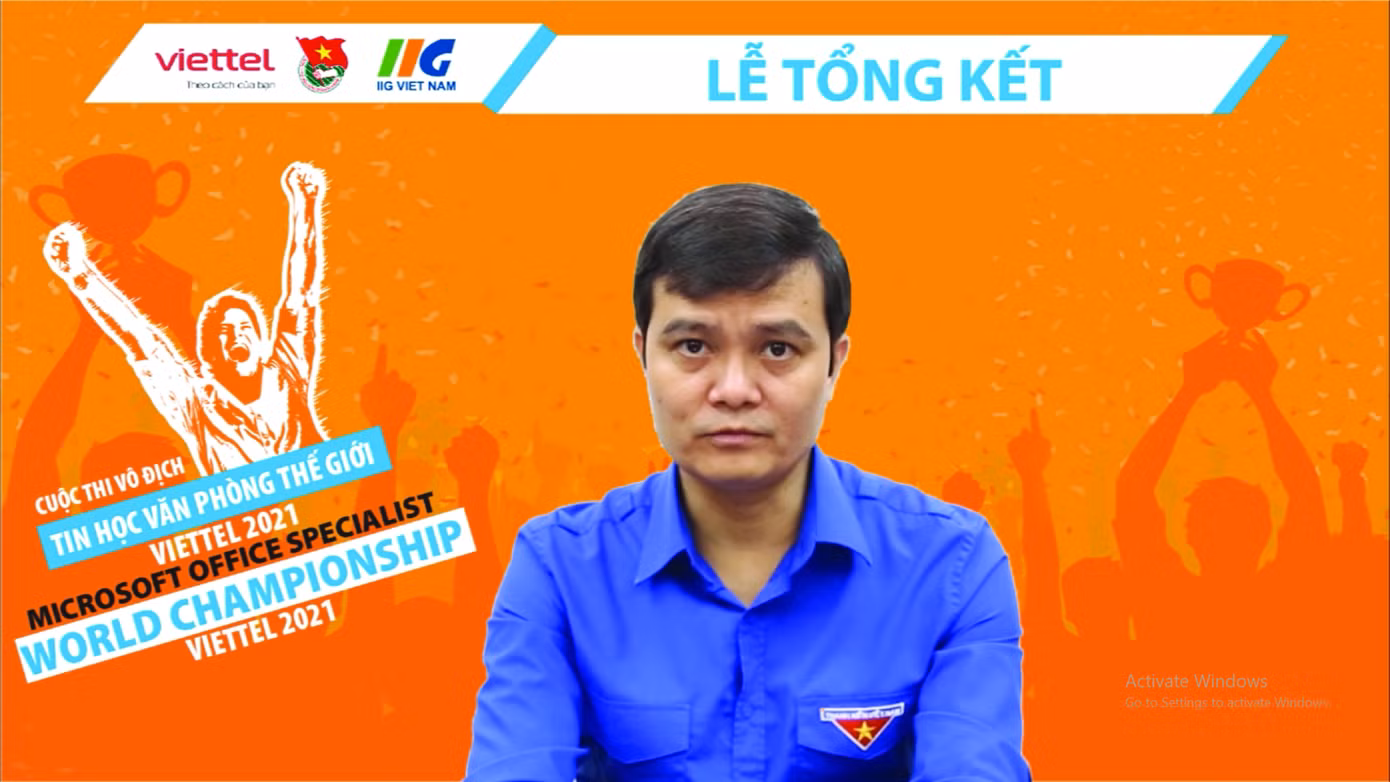 Anh Bùi Quang Huy – Bí thư Thường trực TƯ Đoàn TNCS Hồ Chí Minh chia sẻ: “Cuộc thi Vô địch Tin học văn phòng Thế giới – Viettel 2021 là cơ hội để thanh niên Việt Nam được tham gia đánh giá kỹ năng ứng dụng Tin học văn phòng theo chuẩn quốc tế, gia tăng cơ hội việc làm với chứng chỉ được công nhận toàn cầu và được thể hiện năng lực, trí tuệ trên đấu trường quốc tế. Cuộc thi cũng góp phần quan trọng vào việc nâng cao mặt bằng dân trí về kỹ năng tin học văn phòng trong giới trẻ”. Anh Bùi Quang Huy – Bí thư Thường trực TƯ Đoàn TNCS Hồ Chí Minh chia sẻ: “Cuộc thi Vô địch Tin học văn phòng Thế giới – Viettel 2021 là cơ hội để thanh niên Việt Nam được tham gia đánh giá kỹ năng ứng dụng Tin học văn phòng theo chuẩn quốc tế, gia tăng cơ hội việc làm với chứng chỉ được công nhận toàn cầu và được thể hiện năng lực, trí tuệ trên đấu trường quốc tế. Cuộc thi cũng góp phần quan trọng vào việc nâng cao mặt bằng dân trí về kỹ năng tin học văn phòng trong giới trẻ”.