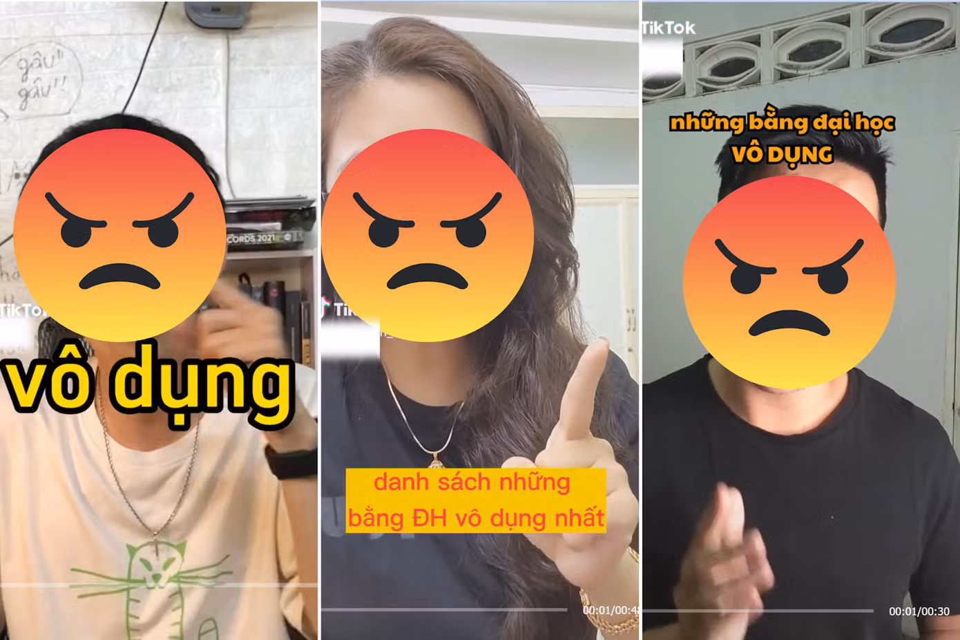 Cụm từ “vô dụng” xuất hiện thường xuyên khiến cho các video này thu hút nhiều lượt xem.