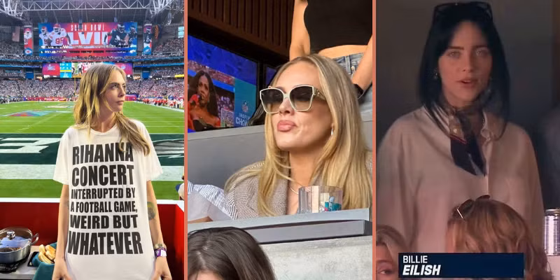 Đến tham gia ủng hộ sự trở lại của Rihanna hôm nay có những gương mặt đình đám như Adele, Billie Eilish, Tim Cook, Cara Delevingne... Đến tham gia ủng hộ sự trở lại của Rihanna hôm nay có những gương mặt đình đám như Adele, Billie Eilish, Tim Cook, Cara Delevingne...