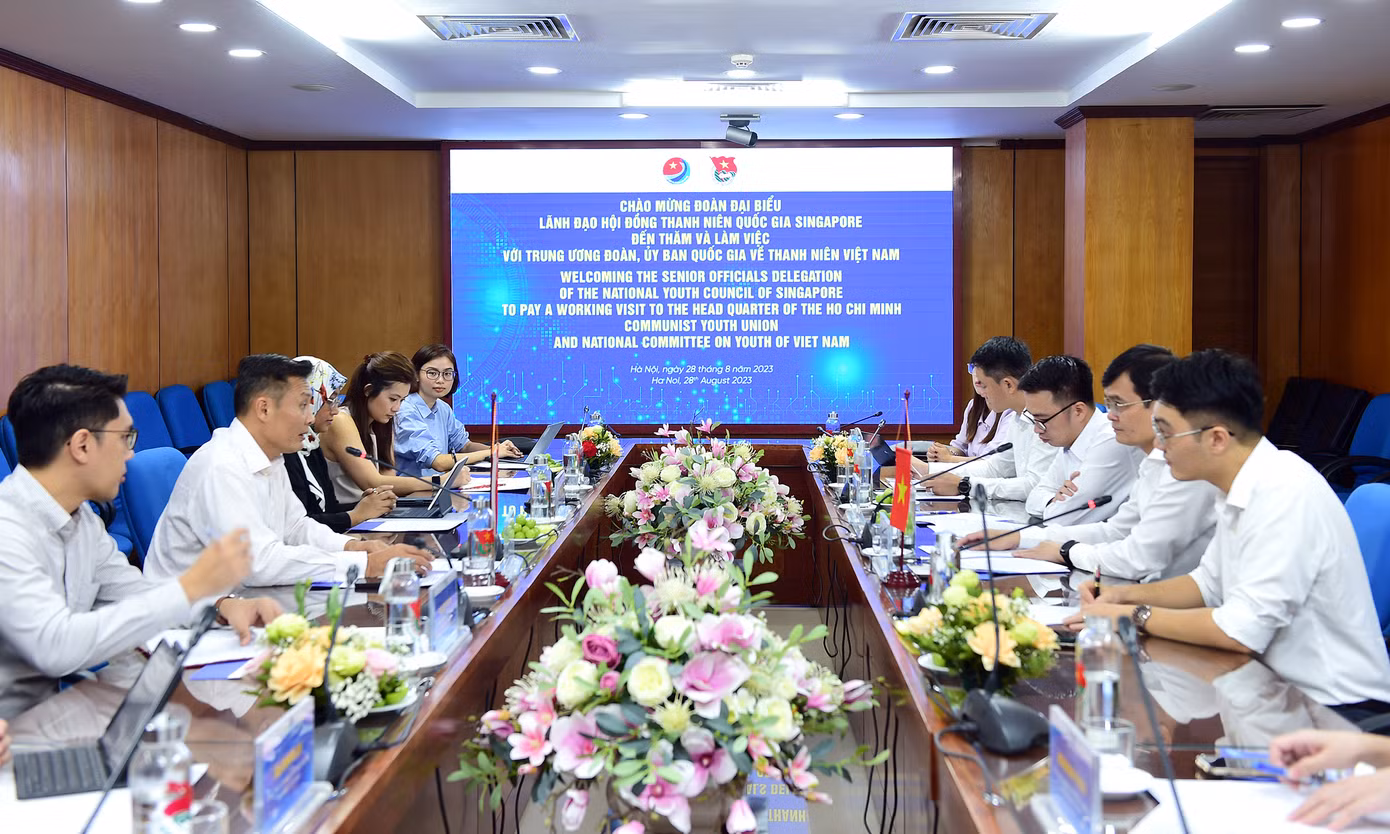 Quang cảnh buổi tiếp. Ảnh: Xuân Tùng