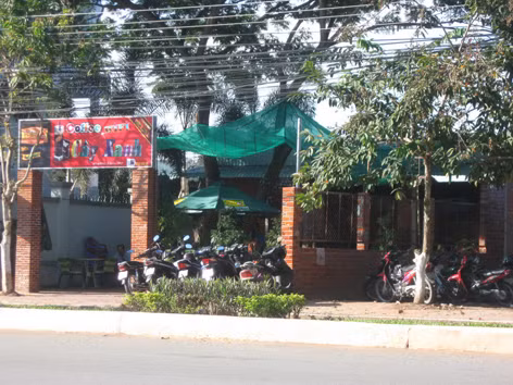 Quán cà phê Cây Xanh. Ảnh: ngọc Thành