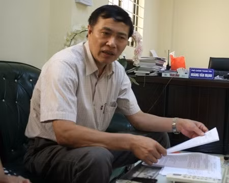 Ông Hoàng Văn Mạnh, phó chánh thanh tra Sở GTVT Hà Nội