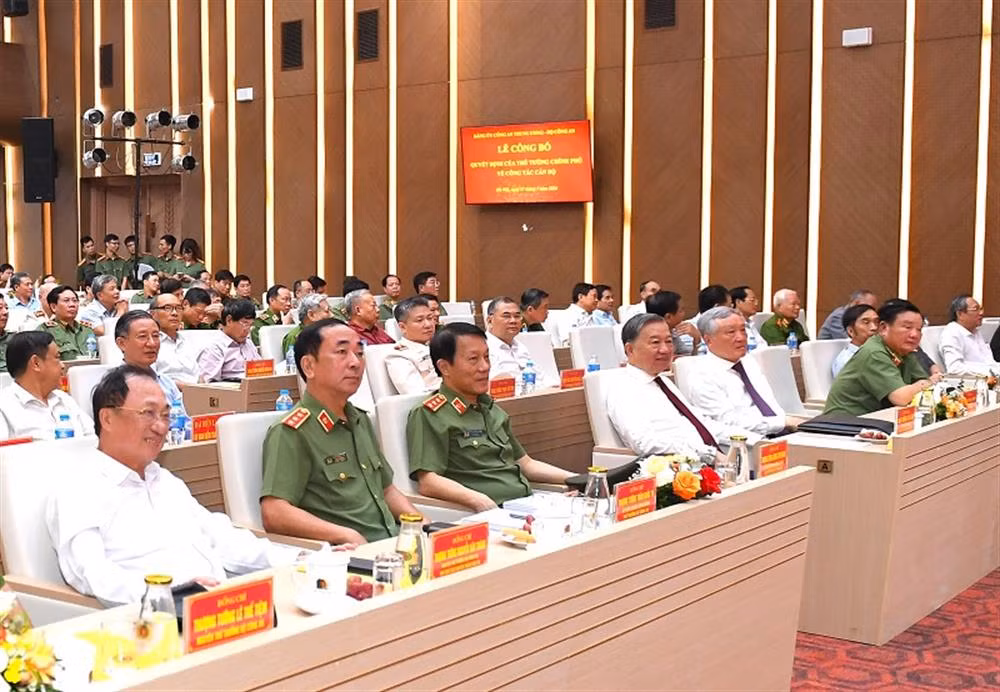 Các đại biểu tại buổi lễ. Ảnh: BCA. Các đại biểu tại buổi lễ. Ảnh: BCA.