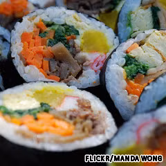 Cơm cuộn Sushi, Hàn Quốc nổi tiếng. 