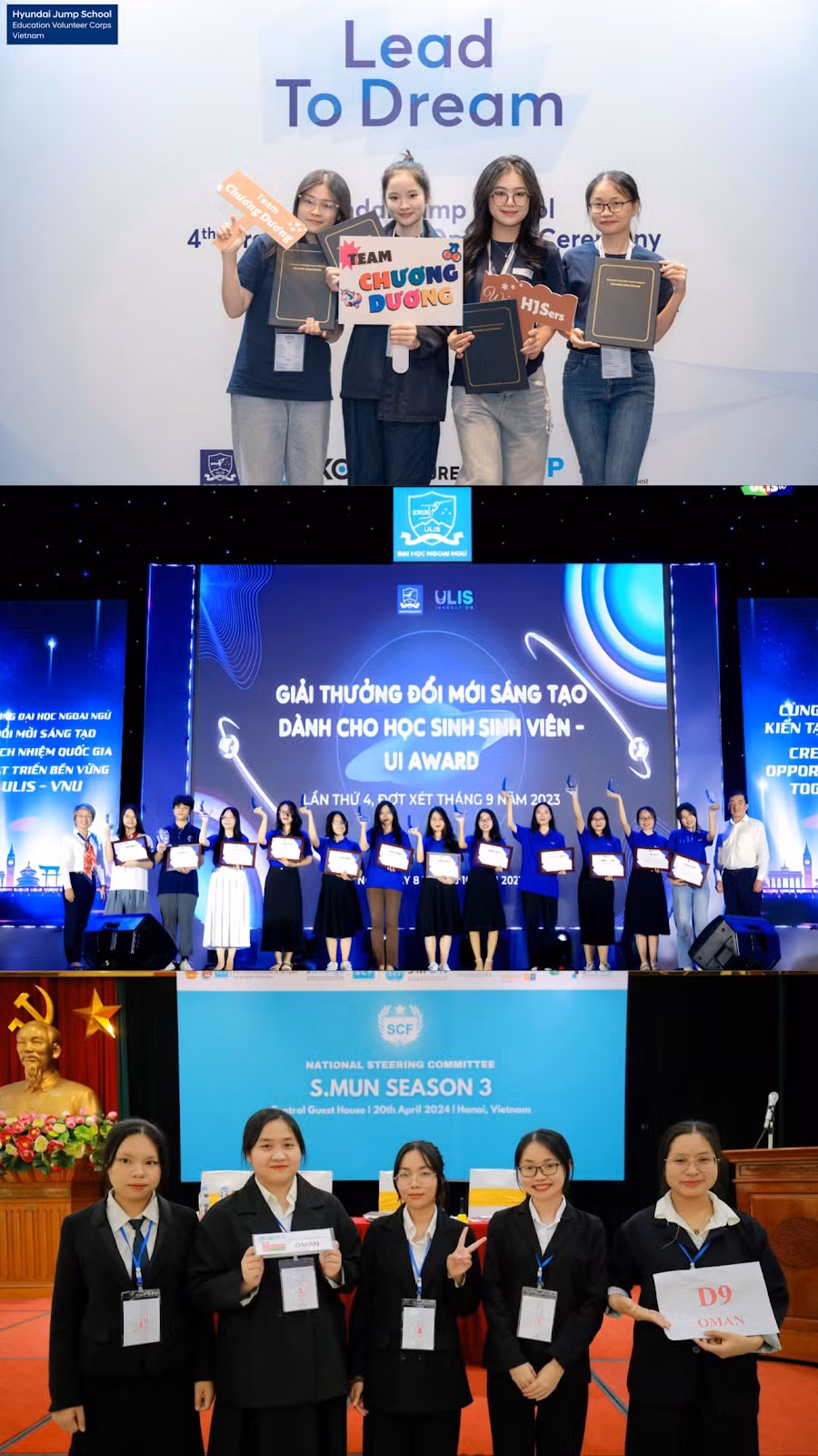 Trang Nhung bên một số danh hiệu, học bổng đạt được. Trang Nhung bên một số danh hiệu, học bổng đạt được.