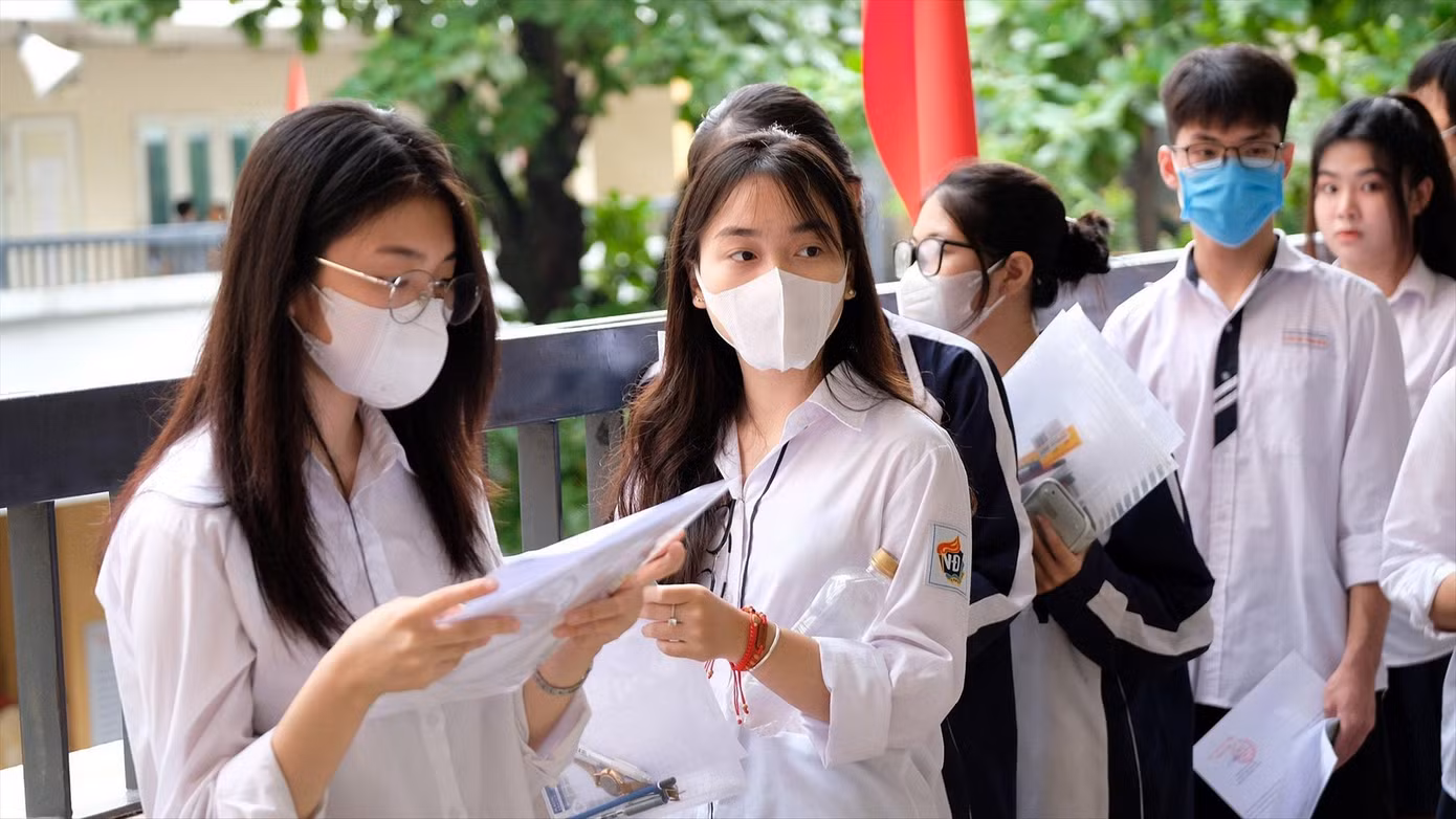 Thí sinh dự thi tốt nghiệp THPT 2023. Ảnh: Mạnh Thắng