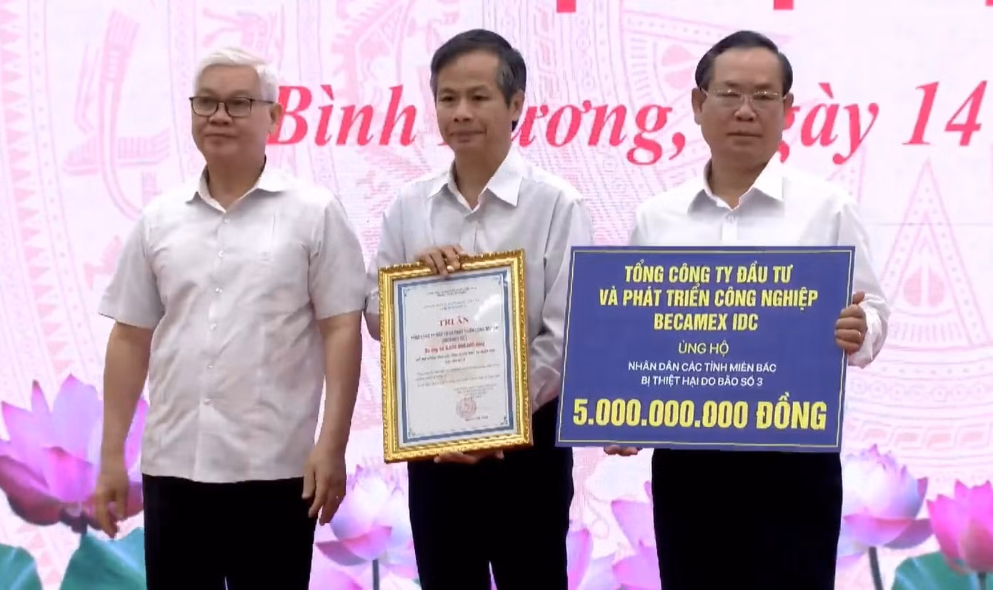 Tổng công ty Becamex IDC ủng hộ 5 tỷ đồng