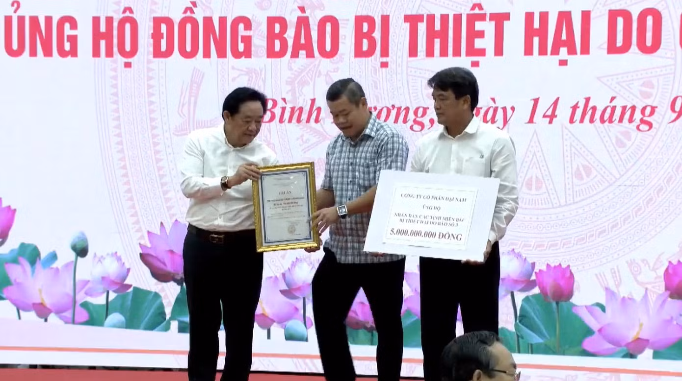 Công ty Cổ phần Đại Nam ủng hộ 5 tỷ đồng