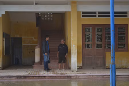 Đìu hiu trường lớp. ảnh Việt Hương