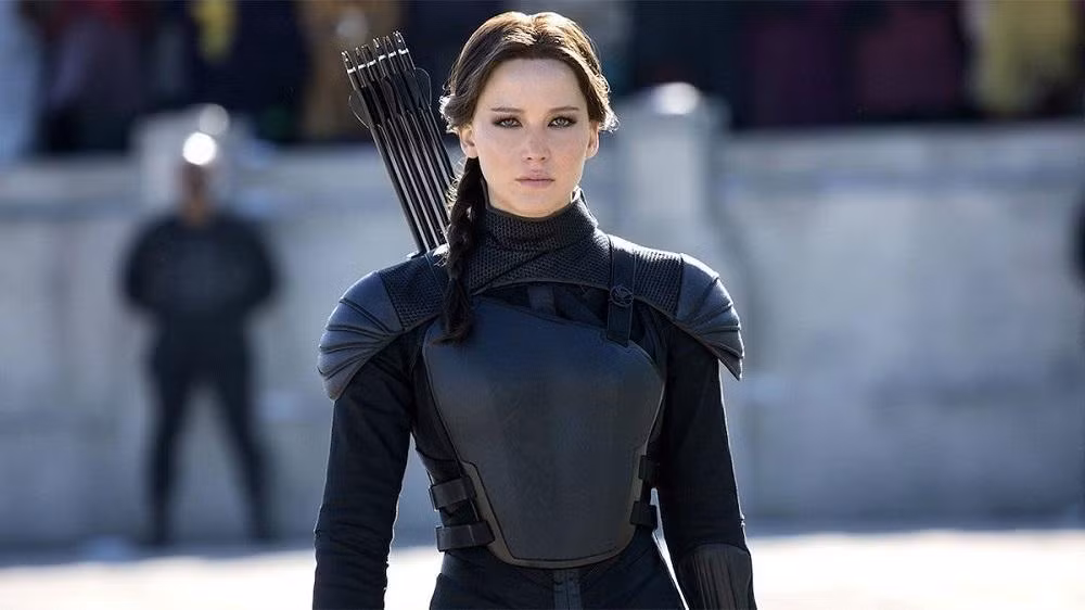 Jennifer Lawrence trong phim The Hunger Games.