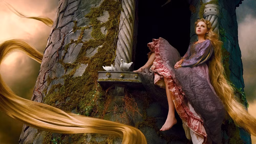 Taylor Swift trong tạo hình Rapunzel.