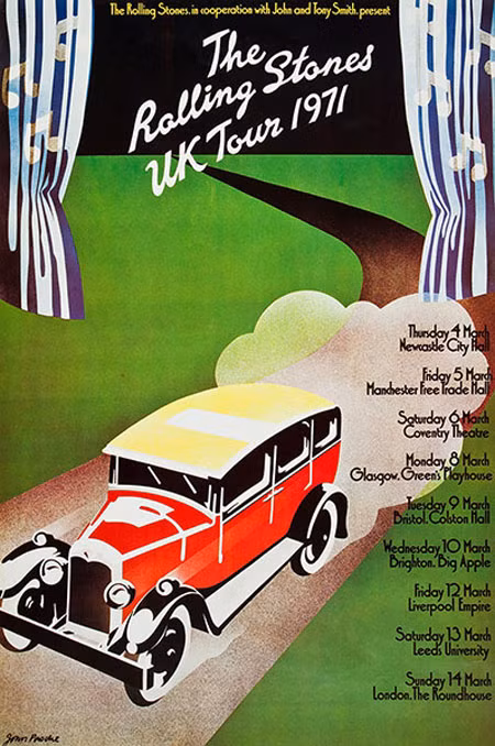 Poster quảng cáo cho một tour diễn tại Anh