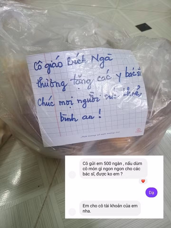 Chị Phương Anh nấu ăn gửi cho các bác sĩ nội trú tại bệnh viện Phạm Ngọc Thạch và bệnh viện Nhiệt đới. (Ảnh: NVCC)