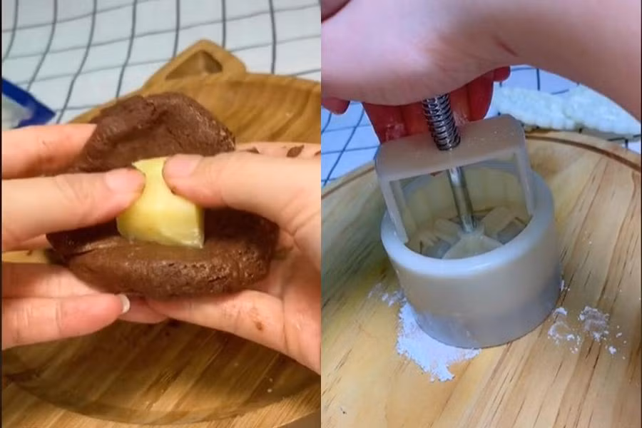 Nhân bánh từ phô mai béo ngậy. Nhân bánh từ phô mai béo ngậy.