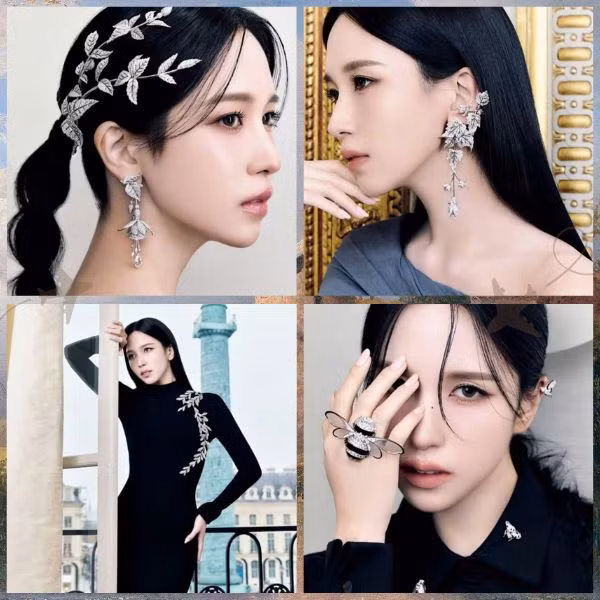 Ngoài ra, Mina còn có cơ hội thử nhiều thiết kế trang sức xa xỉ khác trong bộ sưu tập Haute Joaillerie của Boucheron khi chụp tạp chí, với tổng giá trị ước tính lên đến hàng trăm tỷ đồng.