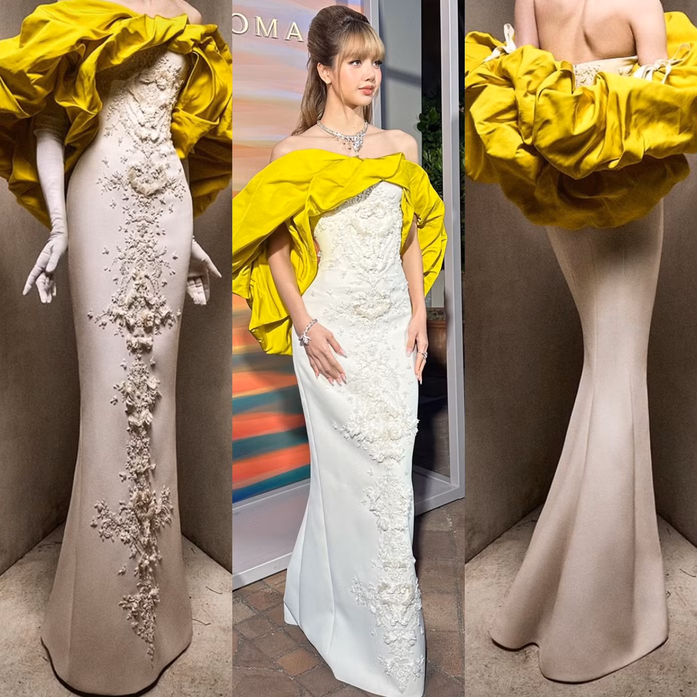 Lisa trong bộ trang phục của thương hiệu xa xỉ Krikor Jabotian.