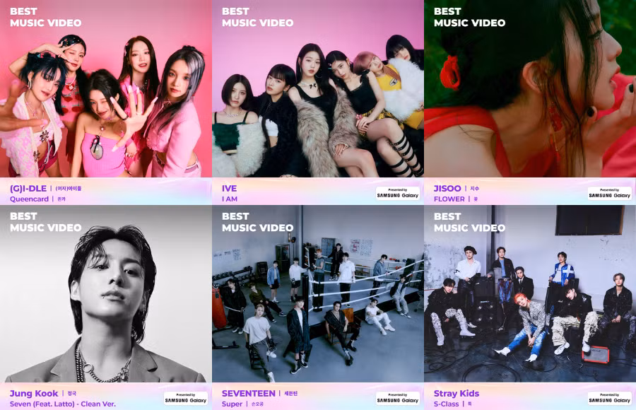 Hạng mục Best Music Video.