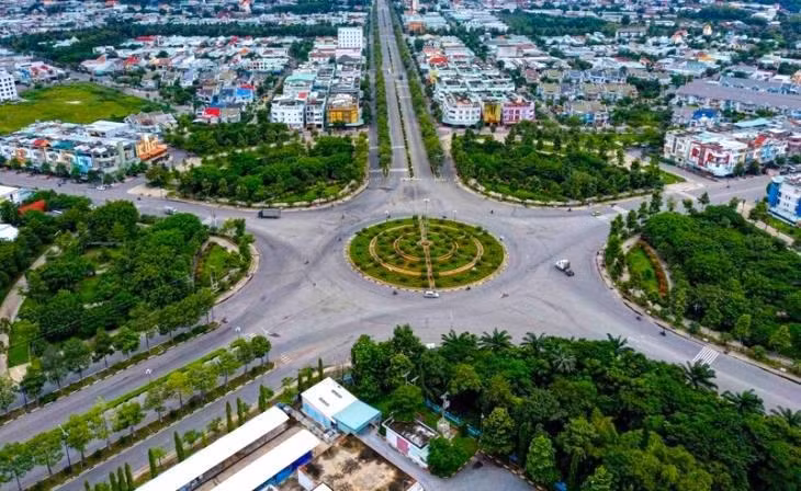 Một góc thị xã Bến Cát