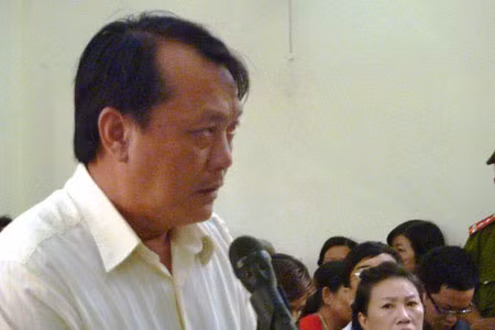 Ông Nguyễn Văn Tâm tại phiên tòa. Ông Nguyễn Văn Tâm tại phiên tòa