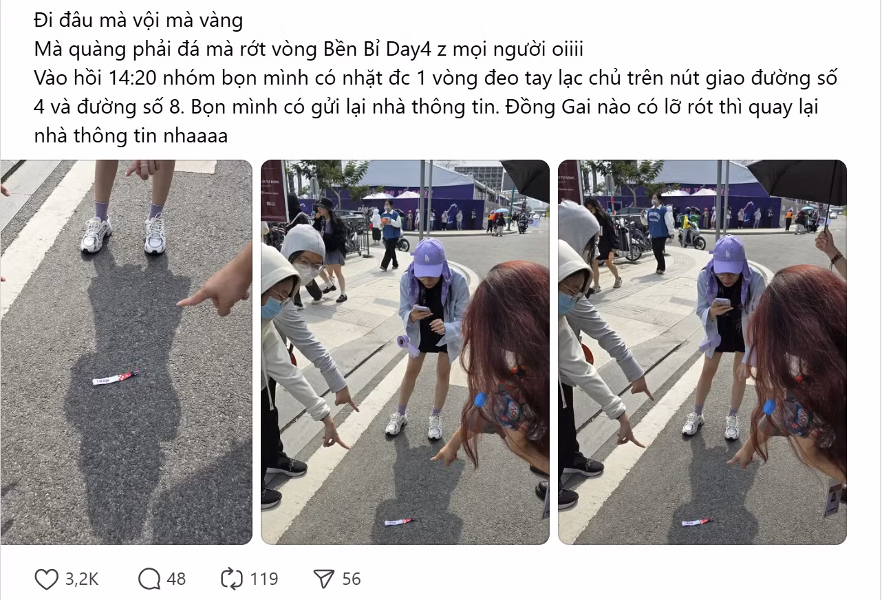 Gai Con cũng nhắc nhở nhau "kiểm tra lại túi cẩn thận để tránh mất đồ".