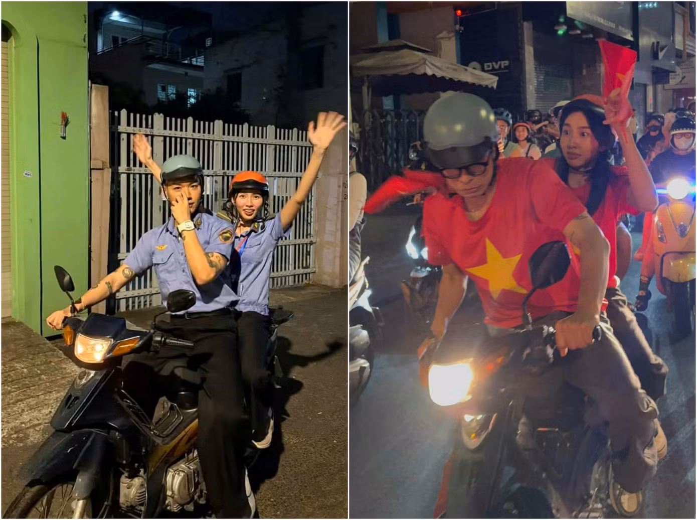 Một chiếc xe, hai số phận, nhưng điểm chung bất biến: Phía sau là Hoa hậu Thùy Tiên cùng loạt biểu cảm "cười ra nước mắt".