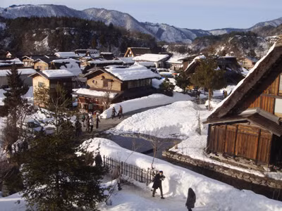 Môt góc làng cổ Shirakawago