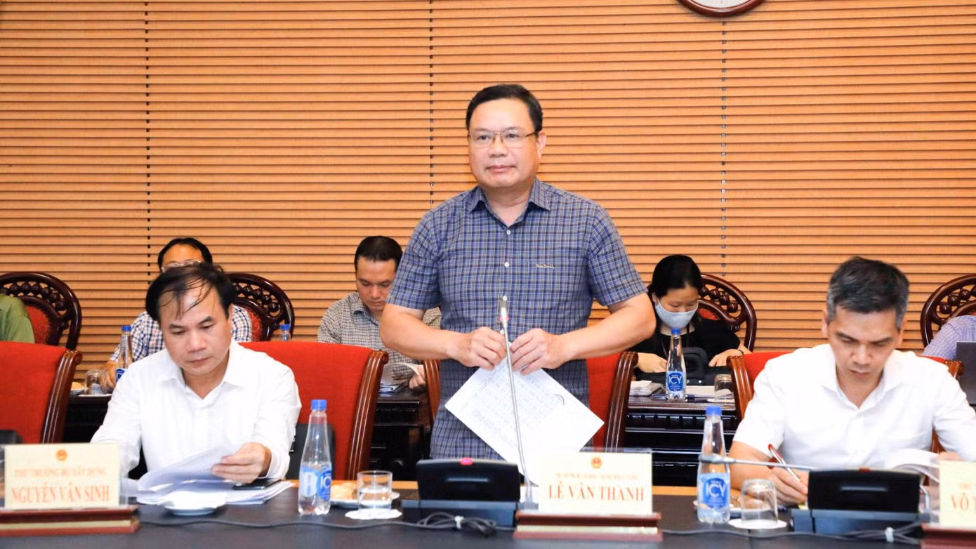 Thứ trưởng Bộ Lao động, Thương binh và Xã hội Lê Văn Thanh. Ảnh QH Thứ trưởng Bộ Lao động, Thương binh và Xã hội Lê Văn Thanh. Ảnh QH