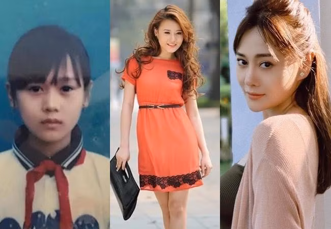 Không thua kém mẹ nuôi và mẹ chồng, Nam "Giò" (Phương Oanh) cũng có nhan sắc nổi bật. Ảnh thẻ của Phương Oanh đeo khăn quàng đỏ từng gây sốt mạng xã hội vì đa số mọi người đều bị ảnh thẻ "dìm" thê thảm trong khi đó, nữ chính "Hương Vị Tình Thân" vẫn cực đáng yêu.