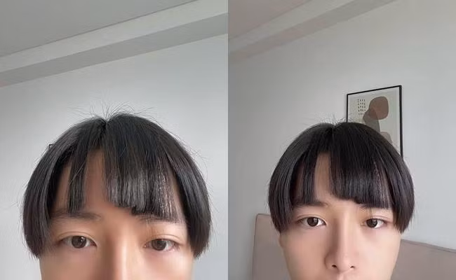 Kiểu tóc rất "anime" của Đức Phúc.