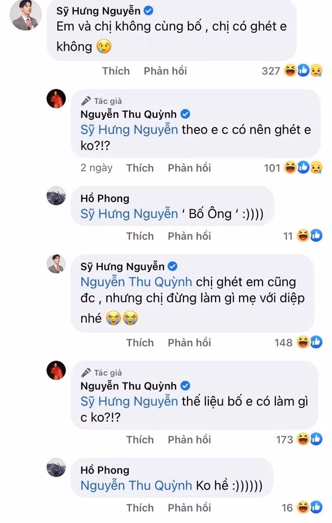 Dàn diễn viên "Hương Vị Tình Thân" rất chăm chỉ tương tác với nhau trên mạng xã hội.