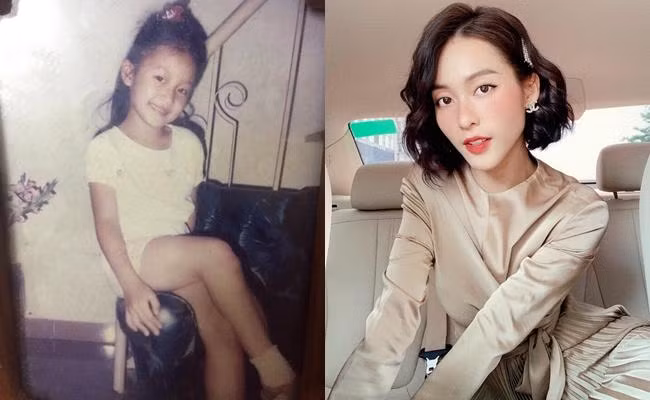 Khả Ngân sở hữu gương mặt bầu bĩnh và rất biết cách tạo dáng khi chụp hình. Khả Ngân sở hữu gương mặt bầu bĩnh và rất biết cách tạo dáng khi chụp hình.