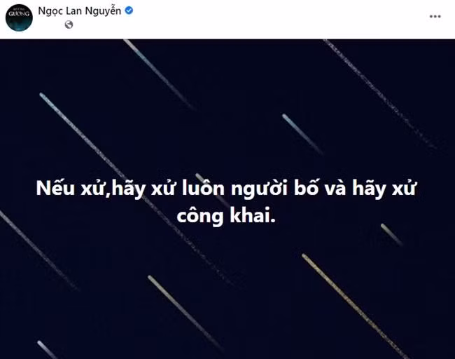 Các sao Việt đều mong người có hành vi sai trái sẽ phải chịu sự trừng phạt thích đáng. Các sao Việt đều mong người có hành vi sai trái sẽ phải chịu sự trừng phạt thích đáng.