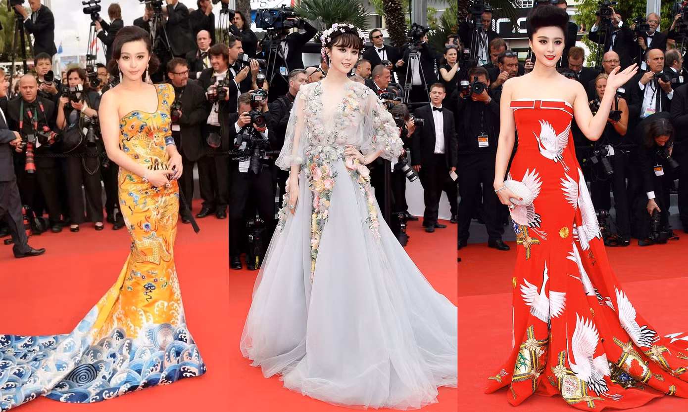 Những bộ trang phục của Phạm Băng Băng tại thảm đỏ Cannes luôn chiếm trọn sự chú ý và khen ngợi của khán giả. Nhờ đó, danh tiếng của nữ diễn viên được nâng cao. Những bộ trang phục của Phạm Băng Băng tại thảm đỏ Cannes luôn chiếm trọn sự chú ý và khen ngợi của khán giả. Nhờ đó, danh tiếng của nữ diễn viên được nâng cao.