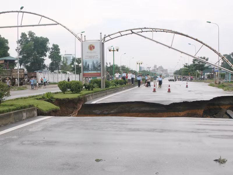 Hiện trường vụ sạt lở