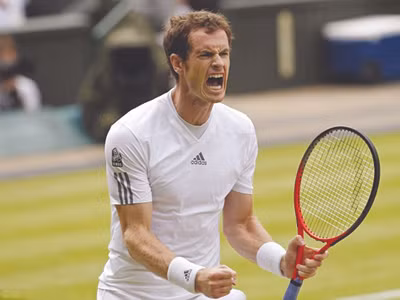 Andy Murray đang là niềm hy vọng lớn nhất của người Anh giải cơn khát danh hiệu Wimbledon. ảnh: AP