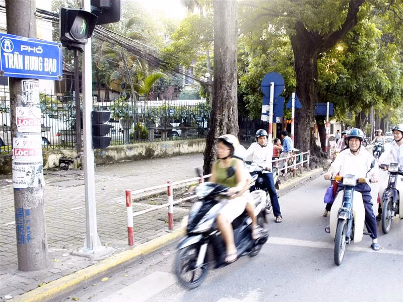 Một góc phố Trần Hưng Đạo - Hà Nội. Ảnh: Phạm Yên