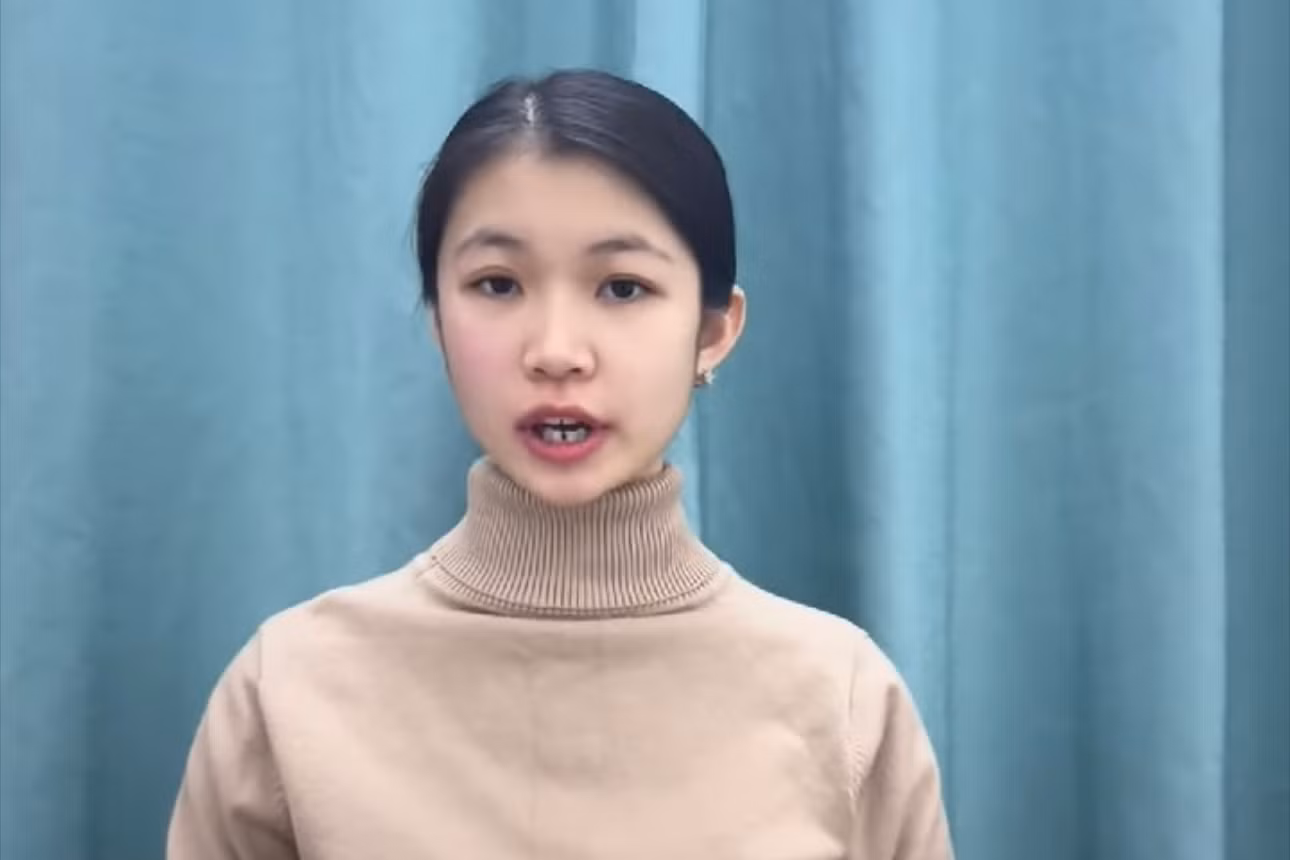 Nữ sinh Lìu Ngọc Hằng lên tiếng trấn an gia đình, bạn bè. Ảnh chụp màn hình