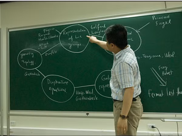 GS Ngô Bảo Châu giảng bài tại Viện Nghiên cứu cao cấp về Toán